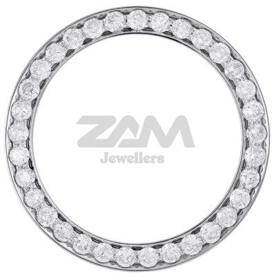 Rolex DateJust 36MM Customized Genuine Round Diamond Moissanite Bead Set Bezel