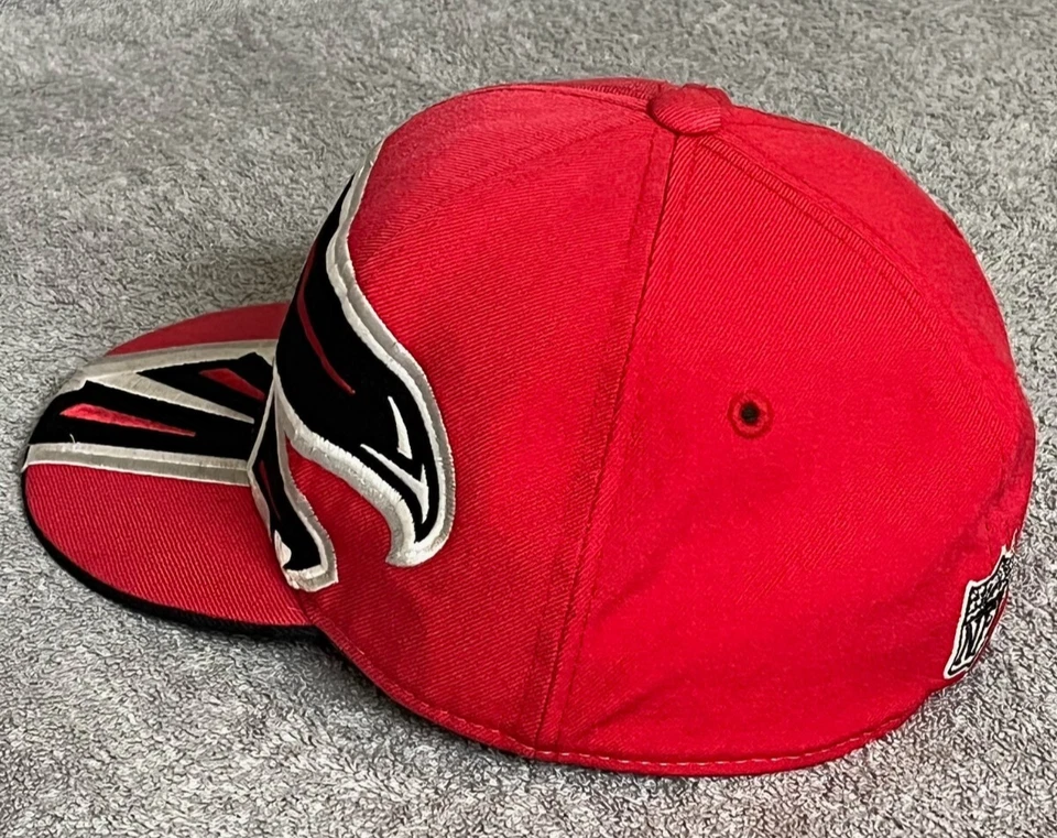 Gorra ajustada Atlanta Falcons NFL Reebok talla 7 1/2 100 % lana logotipo grande RARA Foto 3 de 4
