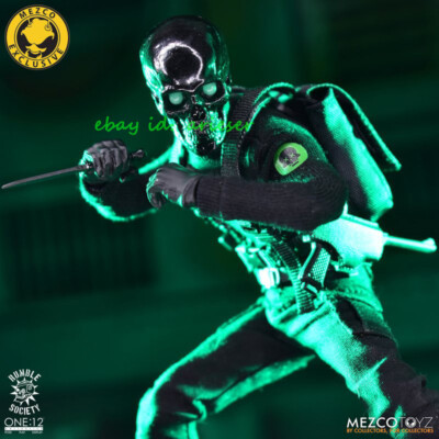 Mezco Toyz 1/12 The Black Skulls Death Brigade Action Figure New