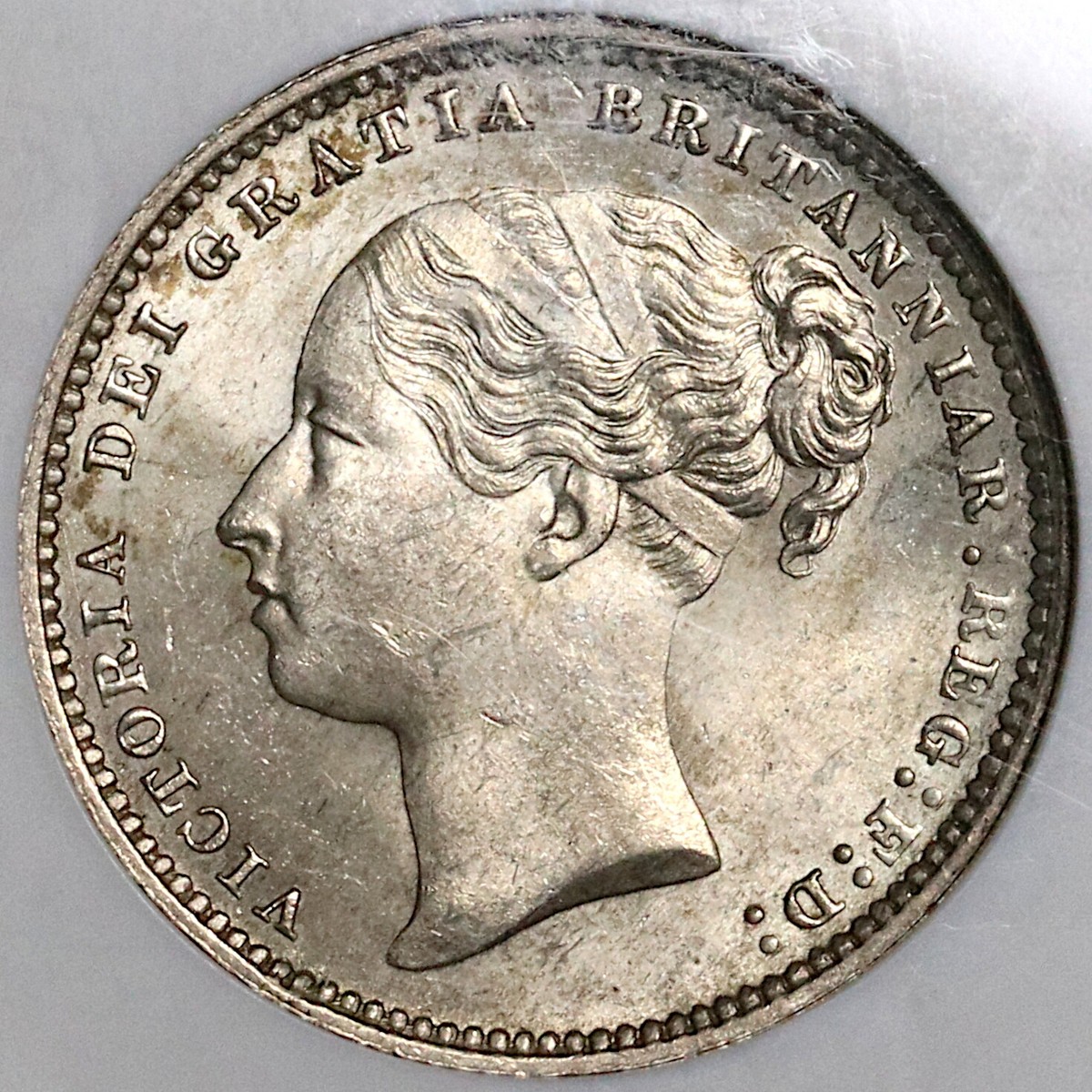 1884 NGC MS 63 Victoria Shilling Great Britain Mint State