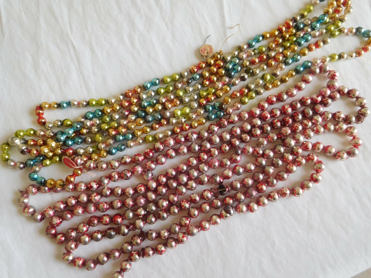 * vintage garland ୨୧ *✵ 硝子のカラフル ガーランド vintage garland ୨୧ 古い古い硝子のカラフル ガーランド