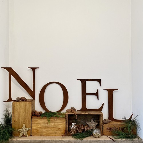 Personalised Gifts , For Him Or Her , Noel Classic Letters , Xmas Decor , Rustic - Picture 6 of 12
