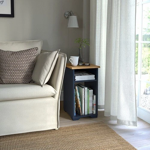 SKRUVBY side table, 40x32 cm, coffee table, living room, bedroom , black-blue - image 3 of 4