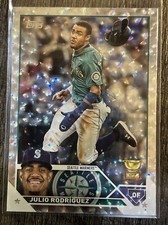 2023 Topps Series 1 Silver Pattern Foil Super Box Exclusive Julio Rodriguez #330