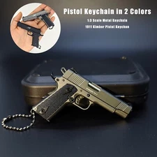 NEW 1:3 Black Mini KIMBER 1911 Gun Pistol Toys Miniature Model Keychain