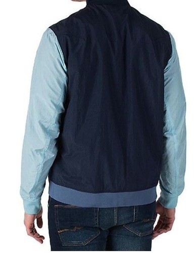 NUEVA CON ETIQUETAS PARA HOMBRE NIKE VARSITY FRANQUICIA TEJIDA Chaqueta de Lluvia Anorak Rompevientos en Azul - Imagen 4 de 5
