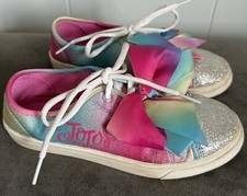 JoJo Siwa Youth Size 2 Athletic Sneakers Tennis Shoes Bow Sequins