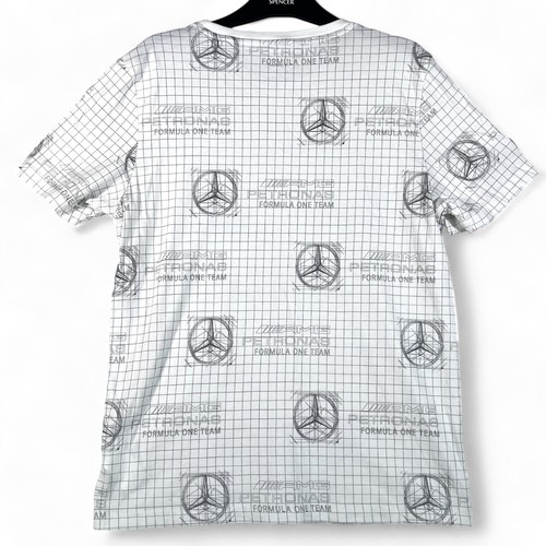Puma Mercedes AMG Mens T Shirt White Size M Medium Petronas Formula One Team - Picture 2 of 14
