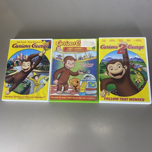 Curious George Collection (3 DVD Set)  Educational PBS Kid Shows Robot Monkey - Bild 1 von 10