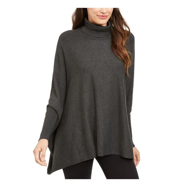 Alfani turtleneck poncho sweater top
