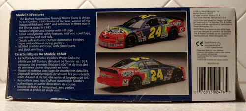 Monogram Jeff Gordon Monte Carlo 24 Dupont 1:24 Model Kit Open box w/ Hot Wheels - Picture 8 of 11