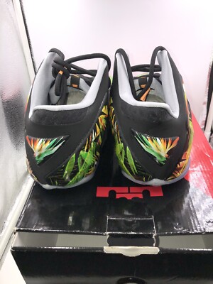 Nike Lebron XI 11 ID Everglades DS Size 11 Black Green Gold LA