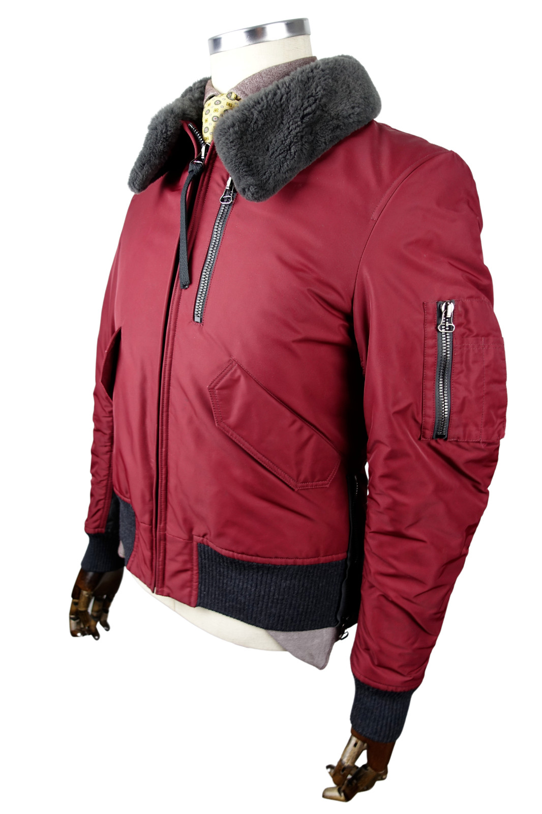 Giacca bomber Lanvin in pelliccia di nutria foto 2