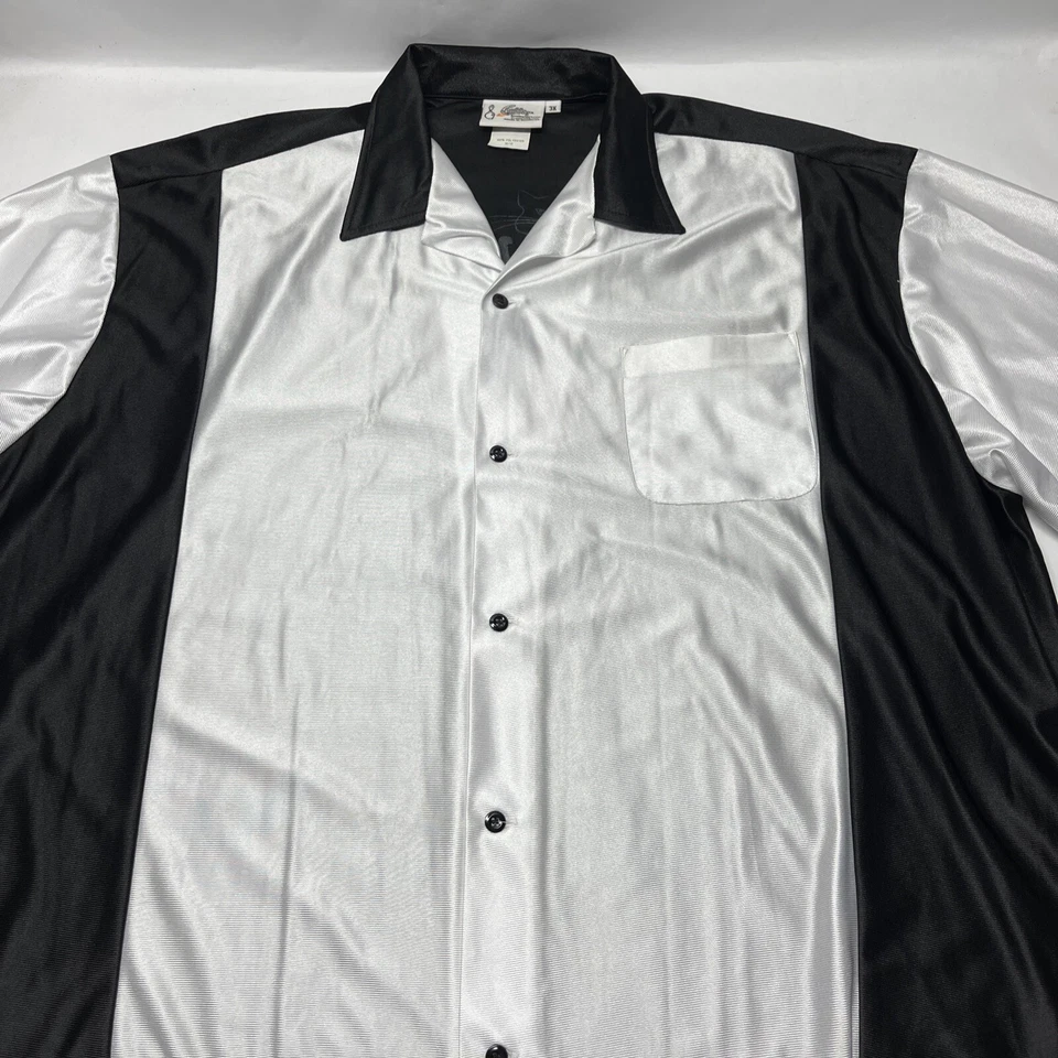 CRUISIN USA 3XL Polo Negro Blanco Gato Casino Martini Foto 2 de 4