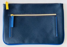 Navy Blue Large Travel Makeup Case Estee Lauder Cosmetic Bag Clutch
