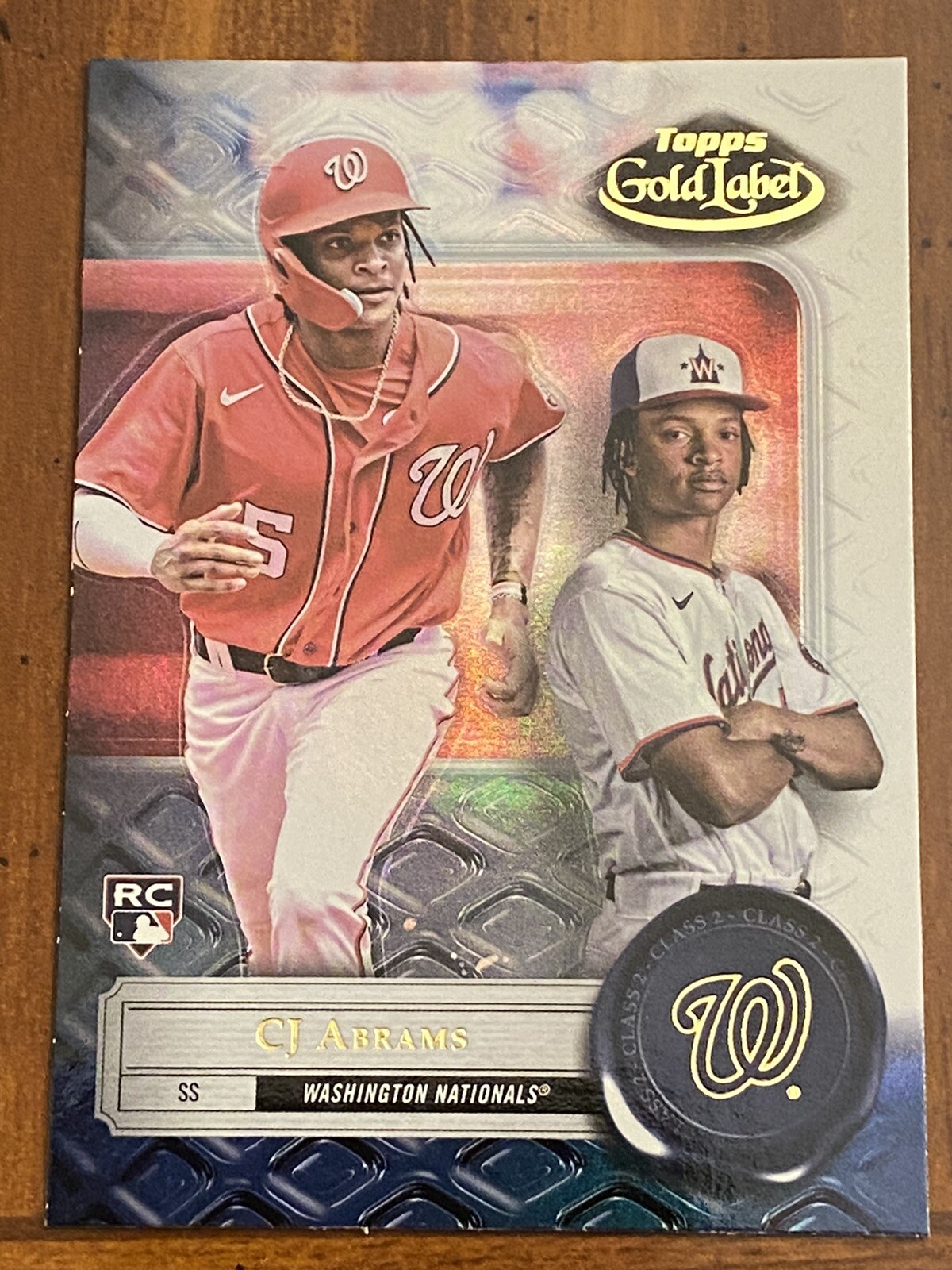 2022 Topps Gold Label Class 2 RC #38 CJ Abrams Rookie - Washington Nationals