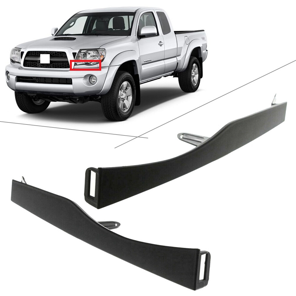 2005-11 Toyota Tacoma Front Bumper Headlight Filler Trim Panel Set LH RH
