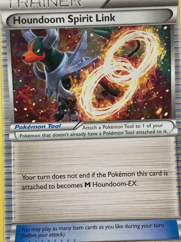 POKEMON NINTENDO XY BREAKthrough NM Uncom Trainer #142/162 HOUNDOOM SPIRIT LINK - Picture 6 of 9
