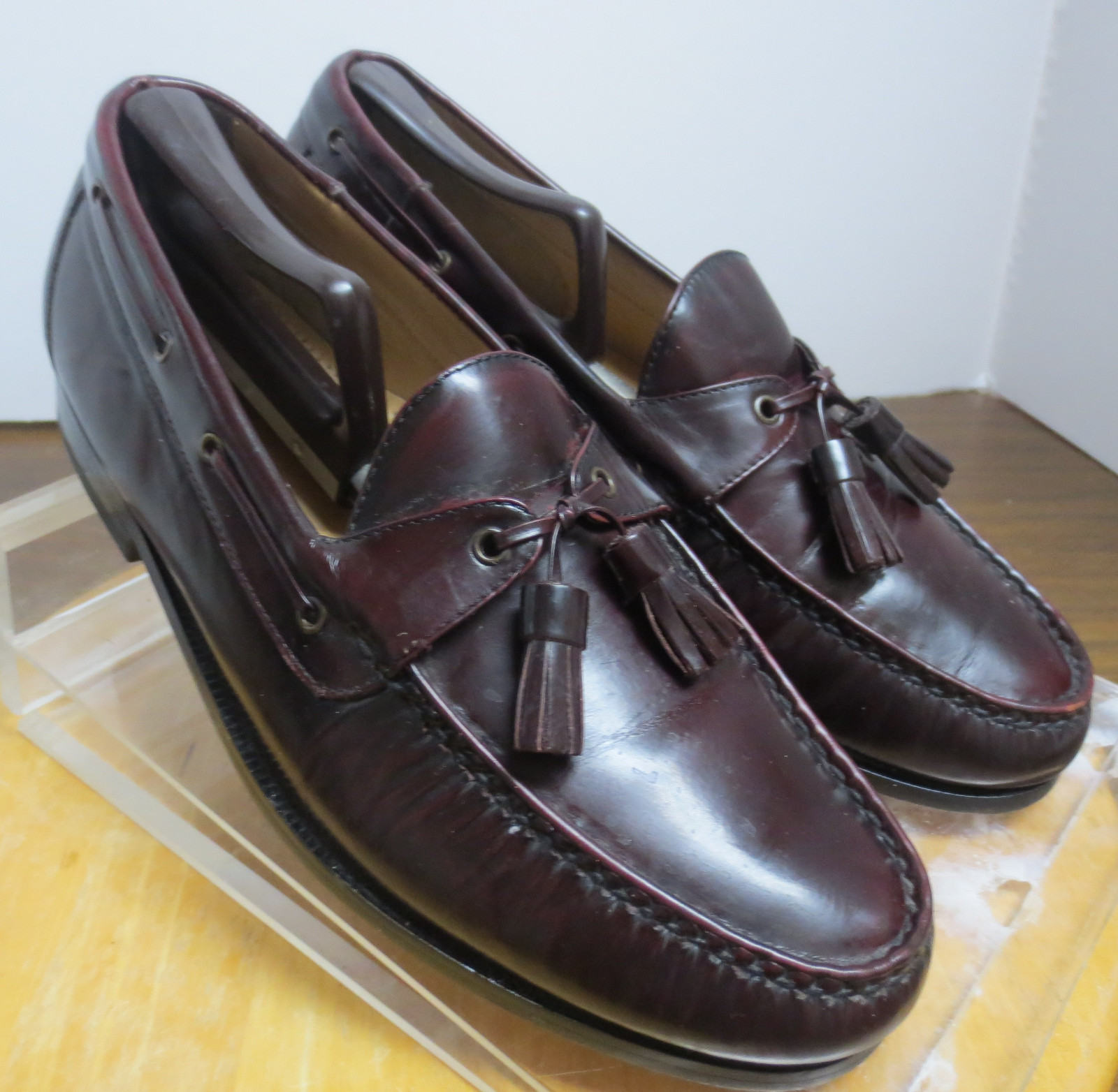 Uomo sz 8.5 3E cordovan colore Florsheim tassel loafers perforated dress scarpe saldi Uomo sz 8.5 3E cordovan cordovan cordovan colore Florsheim tassel loafers perforated dress scarpe sconto