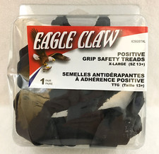 Eagle Claw Positive Grip Safety Treads-XL Size 13 Black 1 Pair ICSGSTXL NEW