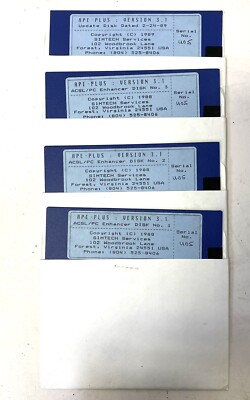 APE-PLUS: VERSION 3-1  4 Floppy  disks 