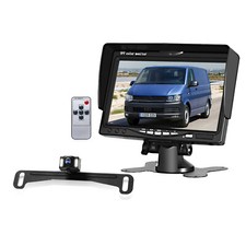 7" TFT 800X480 Monitor License Plate Backup Camera Adjustable 170  for Reversing