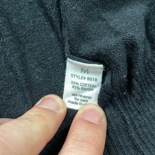 Active cardigan Sweater Kids Girls Medium Black Butto Down Knitted Long Sleeve - Picture 5 of 10