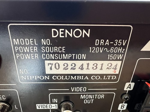 Vintage Denon DRA-35V Stereo Receiver - Picture 2 of 7