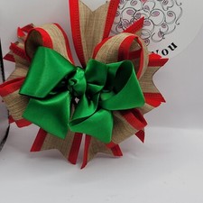 Sale Girls/Women Princess, Frilly,Fancy, Red, Green,& Tan (TSB) w/Spike Bow