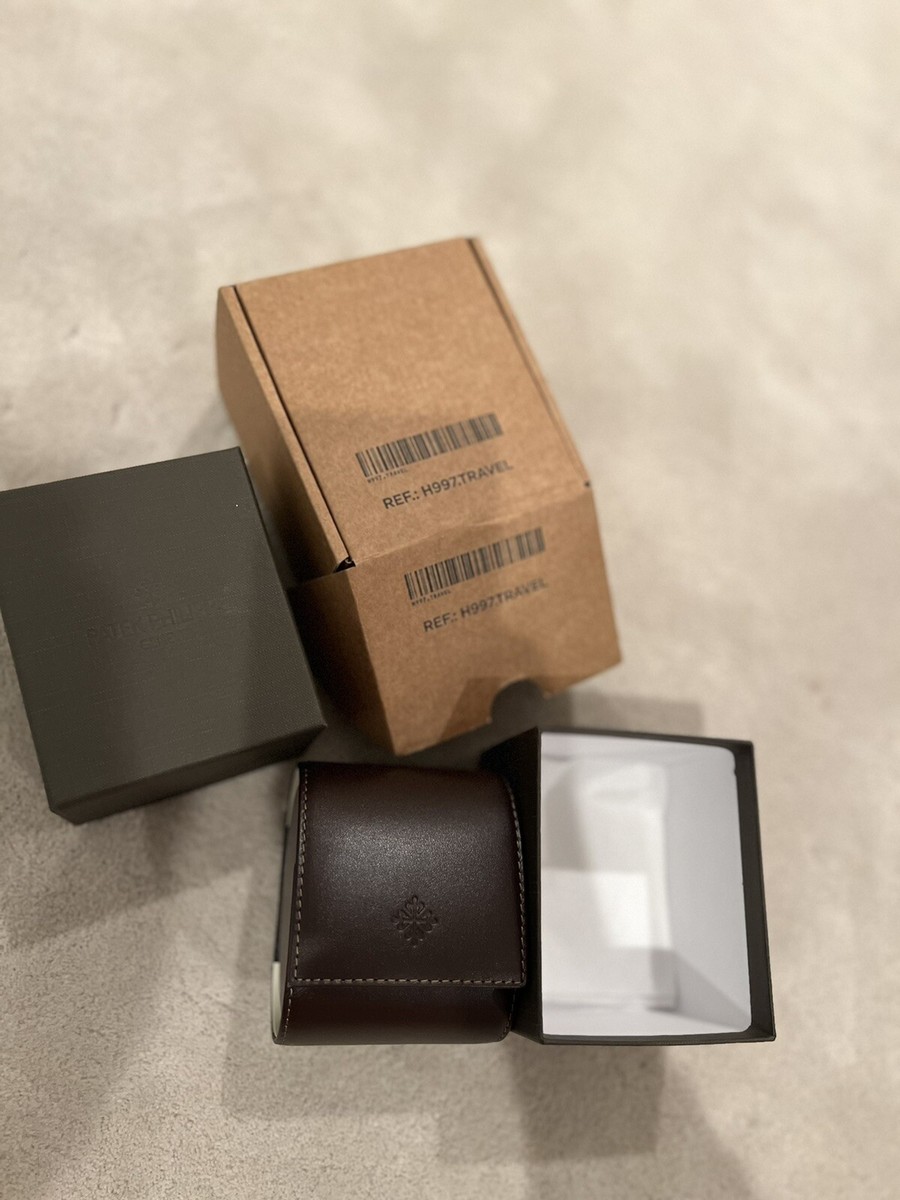 Authentic Patek Philippe Watch Travel Leather Case Pouch H997