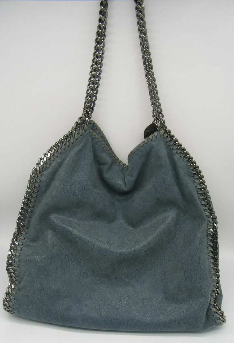 Stella McCartney Blue Falabella Faux Leather Tote Bag