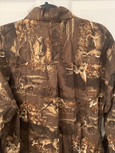North River Outfitters men's Long Sleeve Button Down Shirt XL Deer Dark Brown - Picture 8 of 9