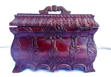 Louis XV French Provincial Style, Fleur-de-lis Rosewood Liquor Chest