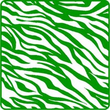 30 Custom Green Zebra Pattern Personalized Address Labels
