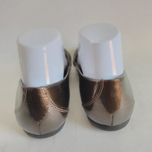 Geox Patent Leather Olive Green Ballet Flats Shoes Coquette Women's Size 8.5 - Picture 7 of 12