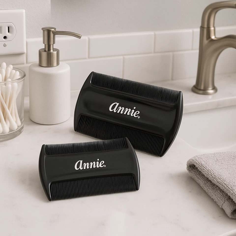 2 Piece Lice Comb Removal Set  One for Nits one for Lice & Eggs Fine Teeth - Image 3 of 4