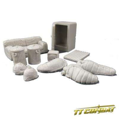 DCSRA001 TTCombat - City Streets - Back Alley Accessories - (Terrain 28-32mm) 