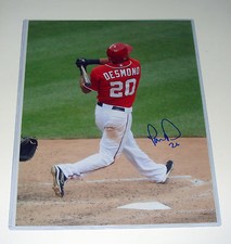 Ian Desmond Washington Nationals Signed 11x14 Behind Color Shot COA FREE SHIP