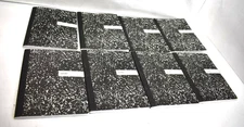 Office Depot Brand Composition Book 7.5" x 9.75" Wide Ruled Marble Lot of 8