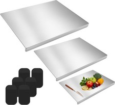 3 Pcs Stainless Steel Cutting Boards for the Kitchen, Stainless Steel Chopping