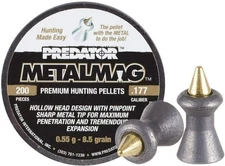 Predator Metalmag Airgun .177 Caliber 8.02 Grain Pointed Tin of 200, 1008-200