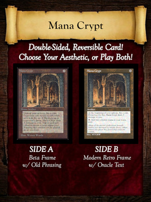 Mana Crypt (Custom MTG Retro Card) - Magic: The Gathering | Reversible