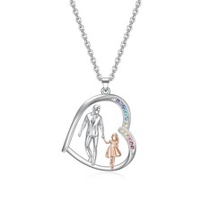 To My Daughter Necklace from Dad Daddy Father-Daughter Daughter Hands Front