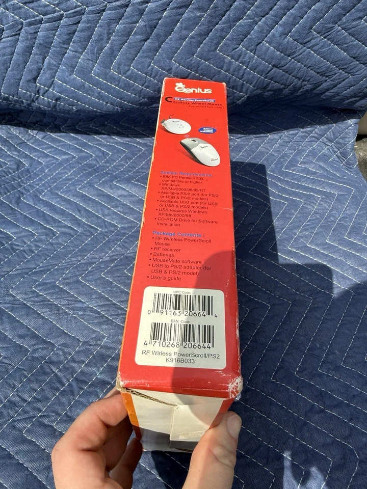 Vintage Computer Mouse Sealed Wireless Transponder Ps/2 Genius - Image 4 of 4