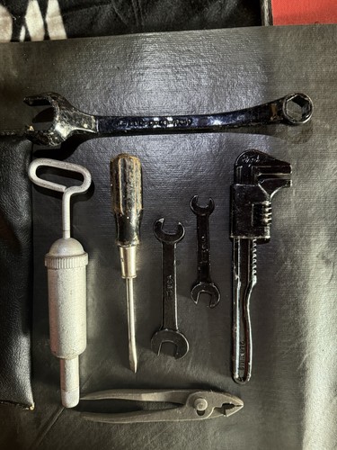 Antique Car Vintage Early Ford Flathead Gasser Toolkit W/bag Good - Picture 5 of 6