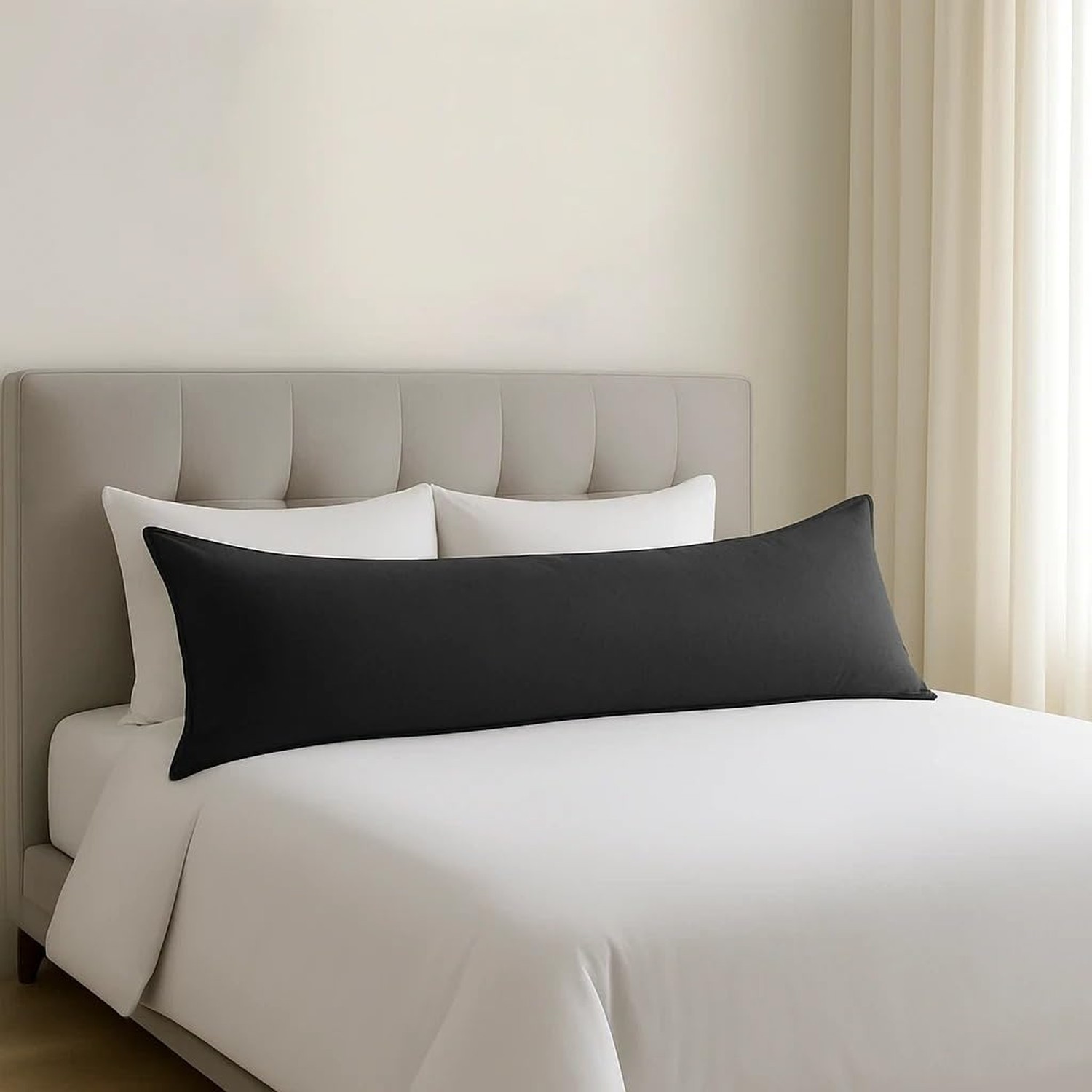 Cover 20x48 Inch, Dark Grey (set Of 1) - 100% Egyptian Cotto
