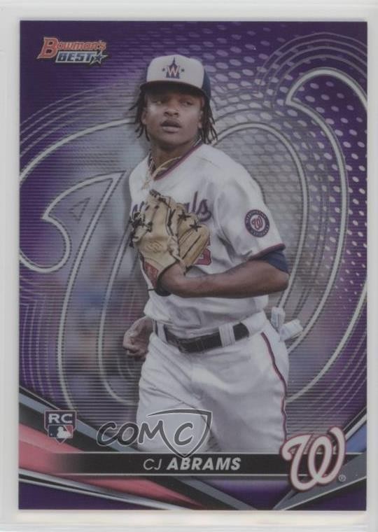 2022 Bowman's Best Purple Refractor 150/250 CJ Abrams #49 1j7t