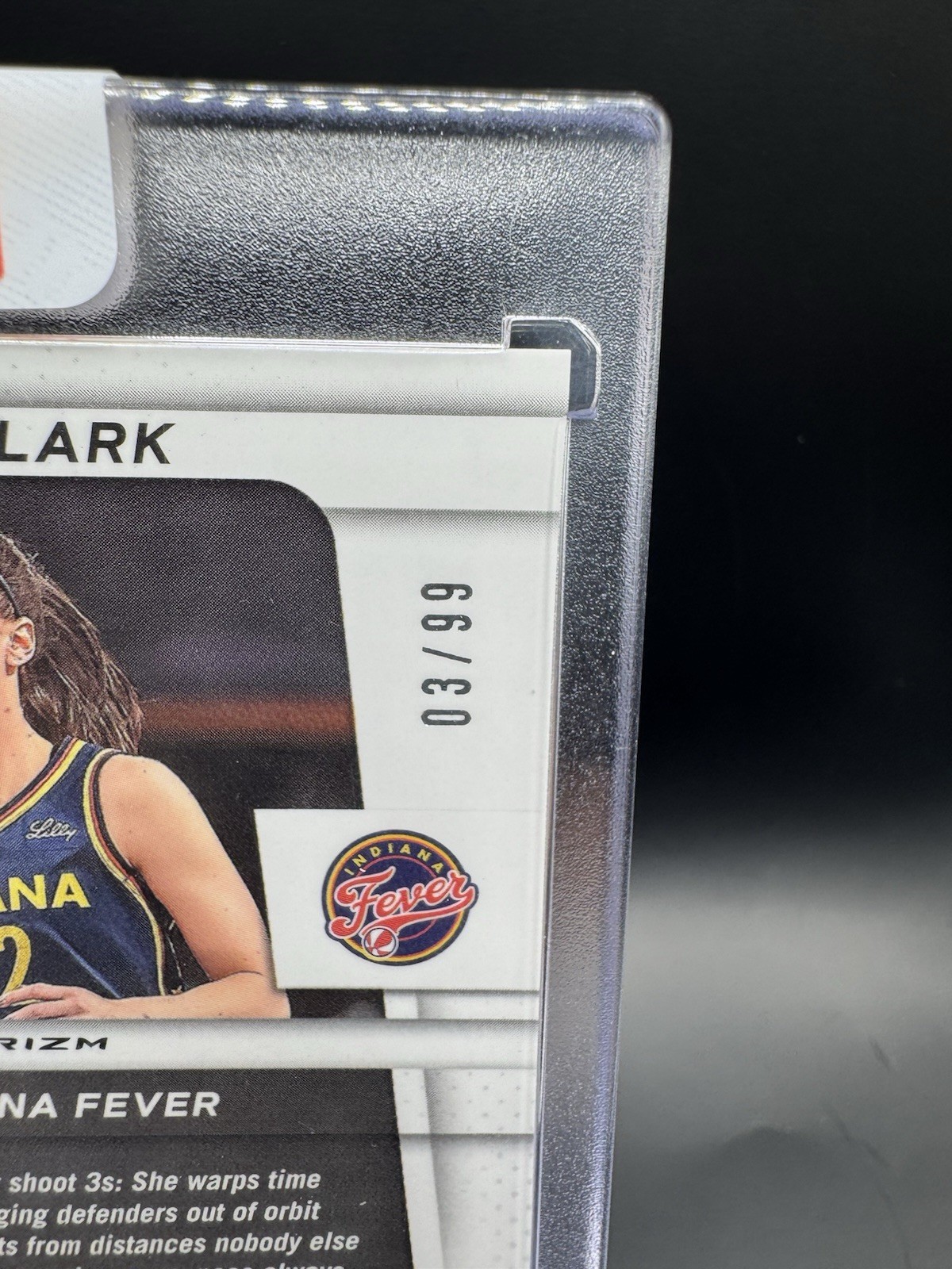 Caitlin Clark 2025 Prizm Throwback Signatures Auto Red /99 TB-CC Fever WNBA SSP view 4