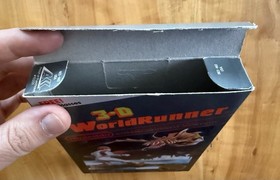 3-D WorldRunner Complete in Box CIB Hangtab FIRST PRINT Nintendo NES 1987 RARE🔥