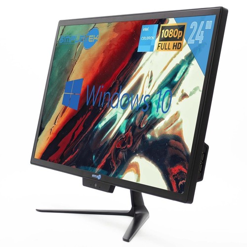 Aio All In One 24" 8Gb 2Tb Full Hd Windows 10 Pro Pc Computer Fisso Desktop - Picture 3 of 9